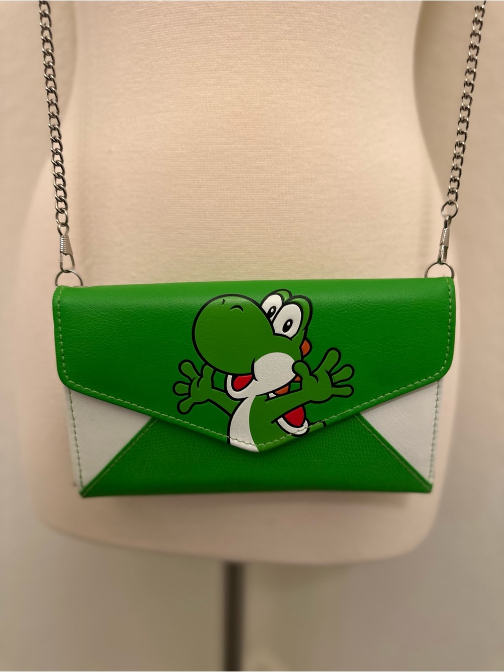 Retro Nintendo Super Mario Bros Yoshi Crossbody Chain Wallet Bag 2015